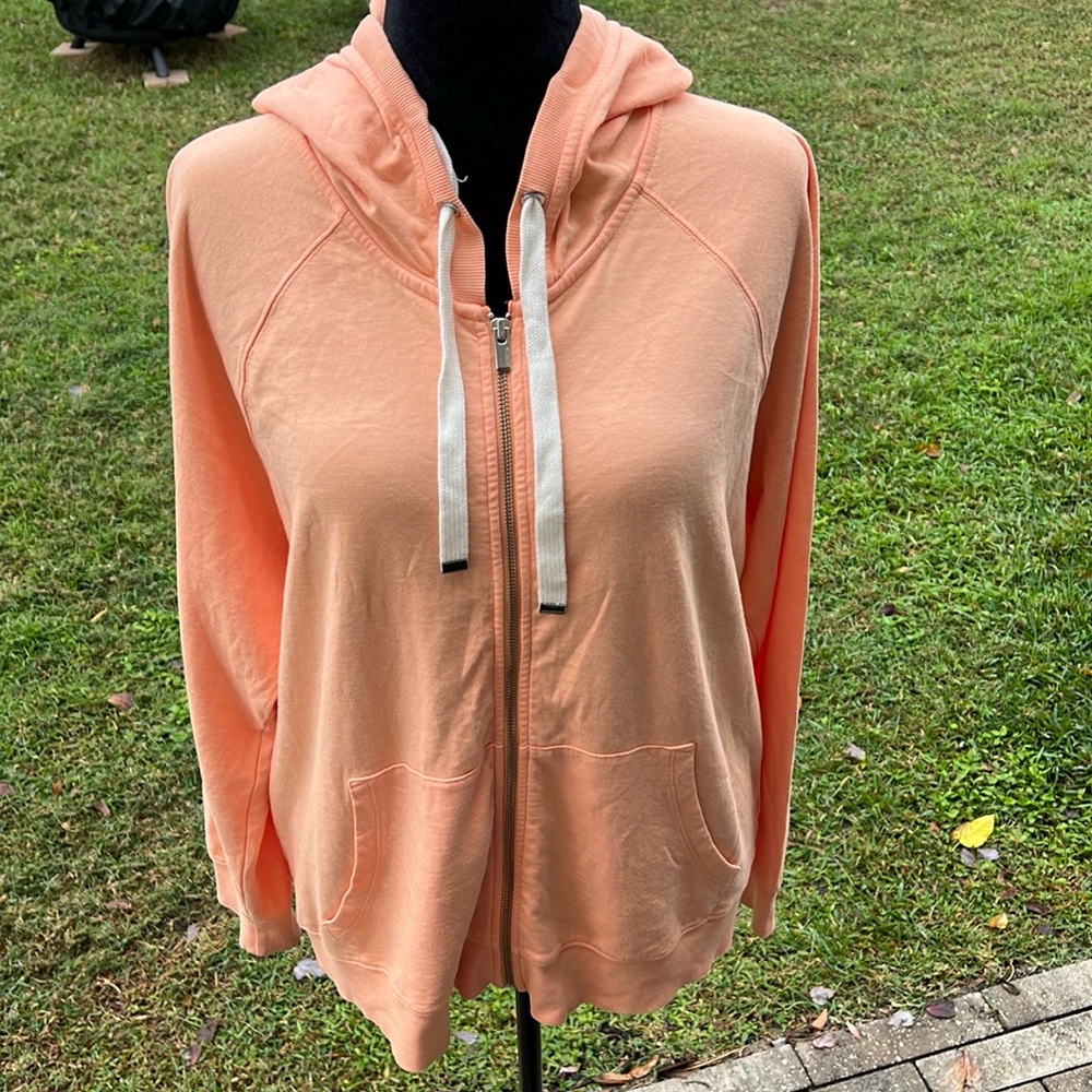 Athleta cotton zip up hoodie